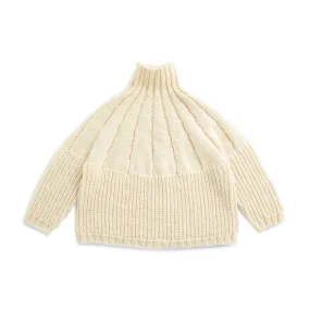 Patons Rib Knit Top Down Pullover