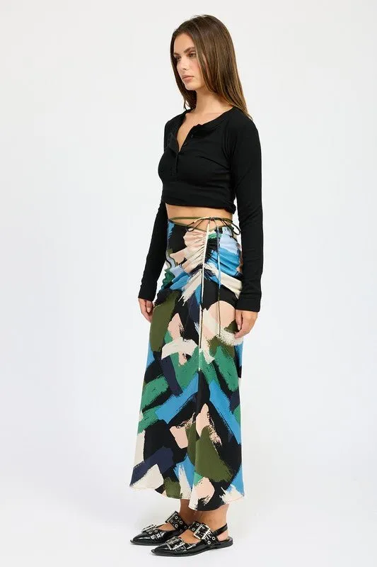 Printed Maxi Skirt