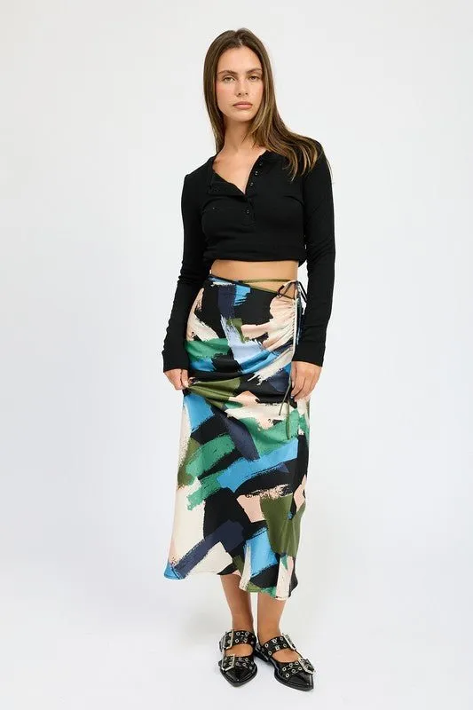 Printed Maxi Skirt