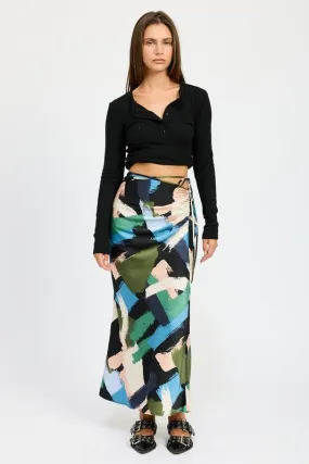 Printed Maxi Skirt