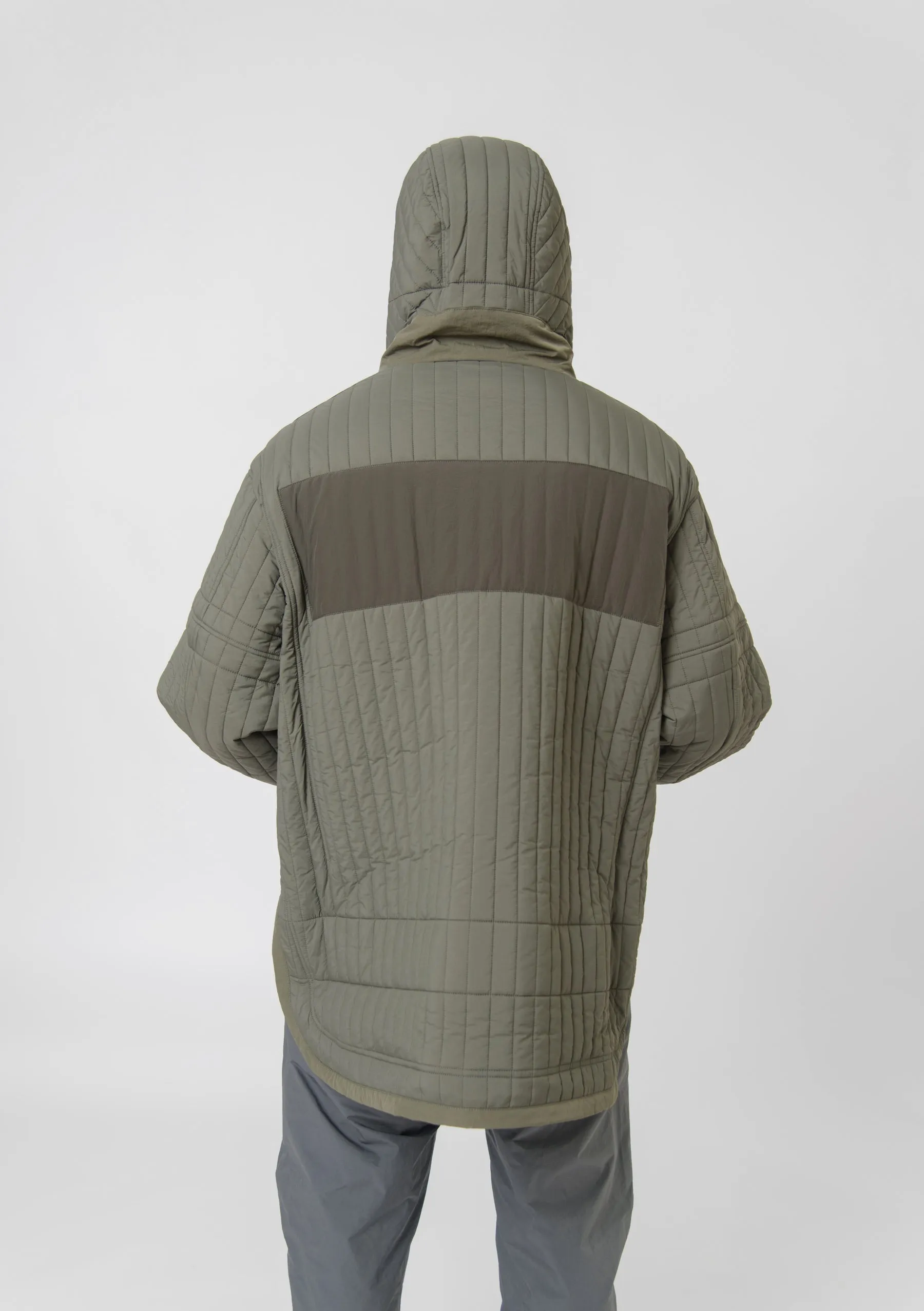 Quilted Split Parka Olive