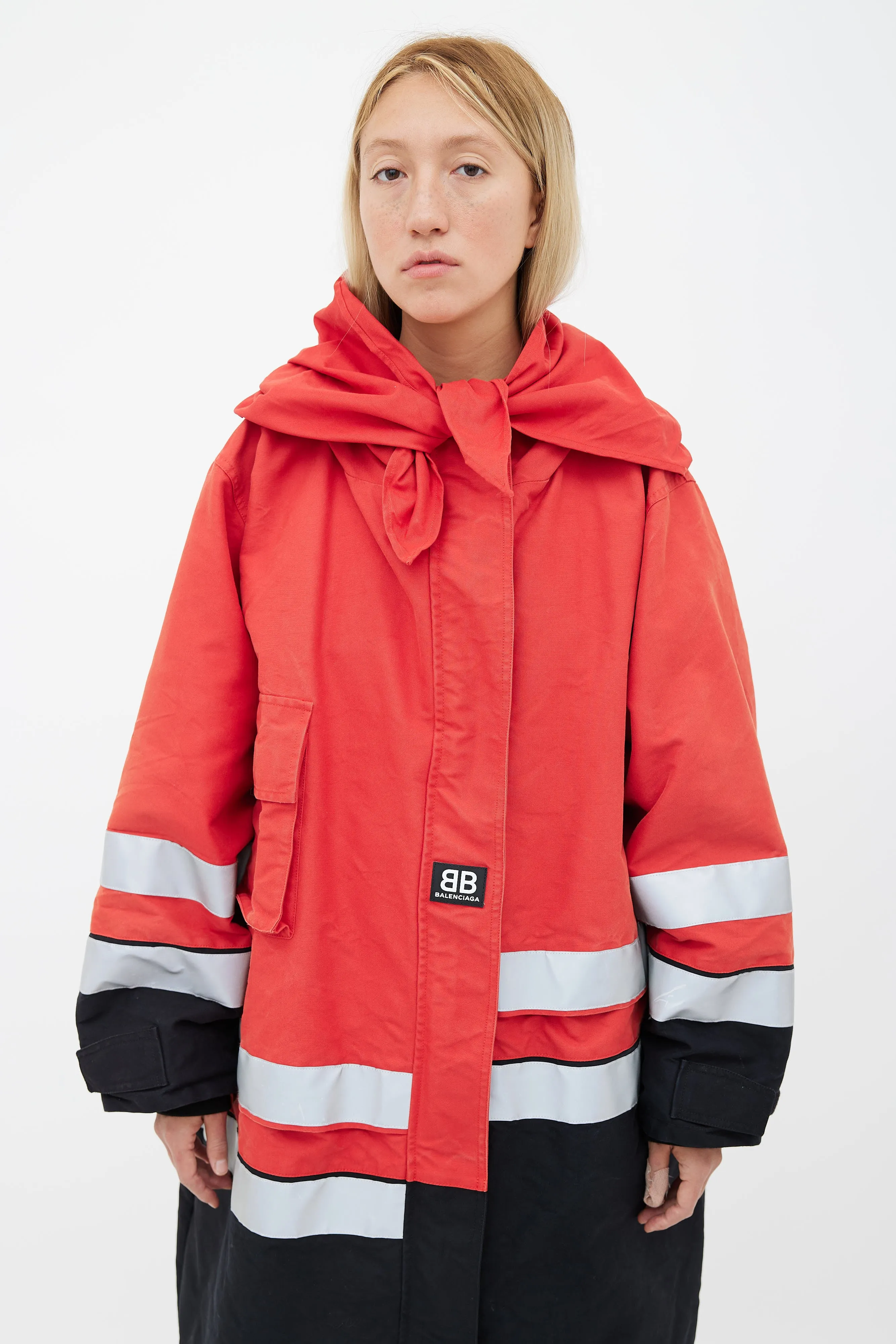 Resort 18 Red & Black Canvas Pulled Parka