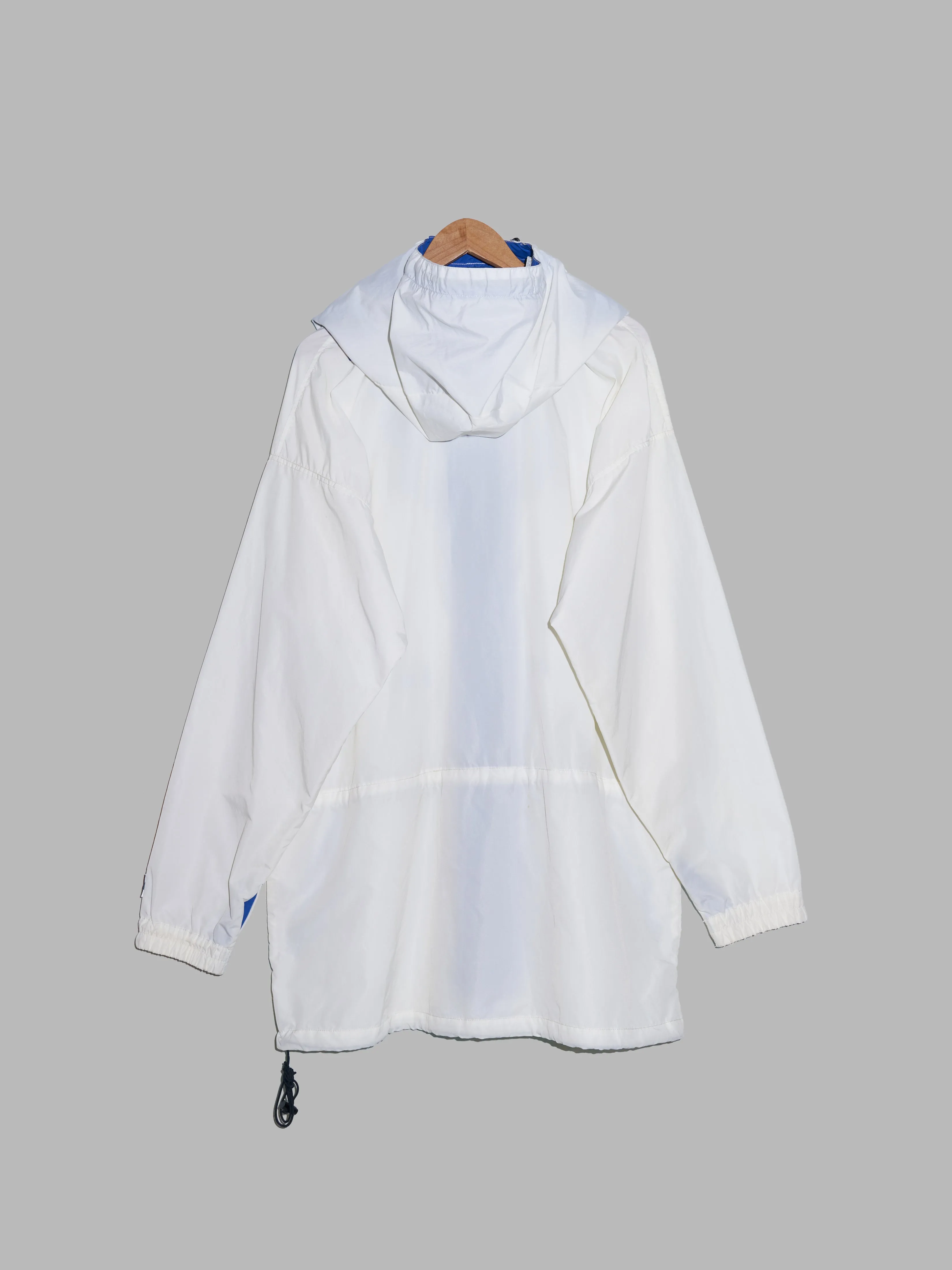 Sierra Designs 1990s white nylon 4 pocket parka with pullover hood - XL