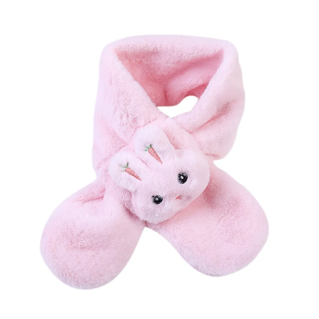 Solid Puppy Scarf Plush Overlapping Scarves Boy Girl Kids Keep Warm Shawls Scarves Collar Thickening Winter Scarf