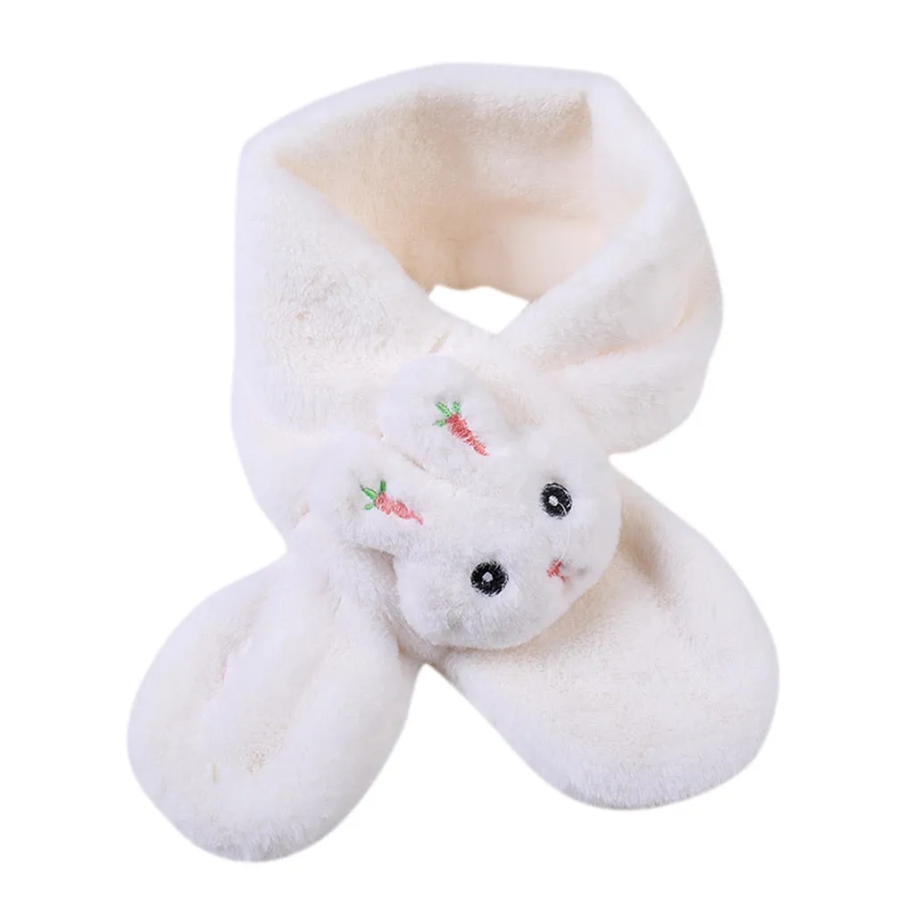 Solid Puppy Scarf Plush Overlapping Scarves Boy Girl Kids Keep Warm Shawls Scarves Collar Thickening Winter Scarf