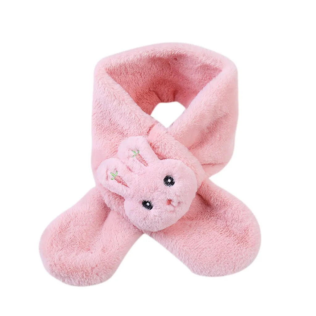 Solid Puppy Scarf Plush Overlapping Scarves Boy Girl Kids Keep Warm Shawls Scarves Collar Thickening Winter Scarf