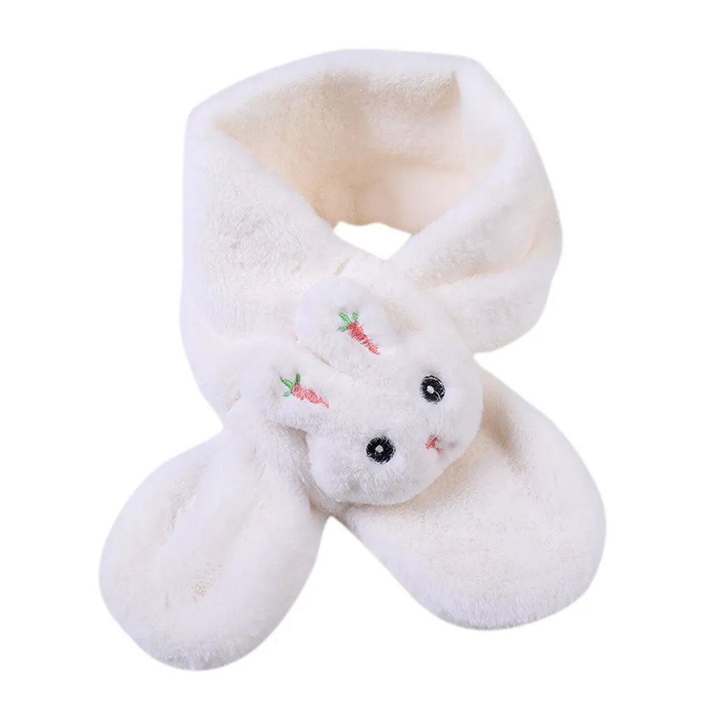 Solid Puppy Scarf Plush Overlapping Scarves Boy Girl Kids Keep Warm Shawls Scarves Collar Thickening Winter Scarf