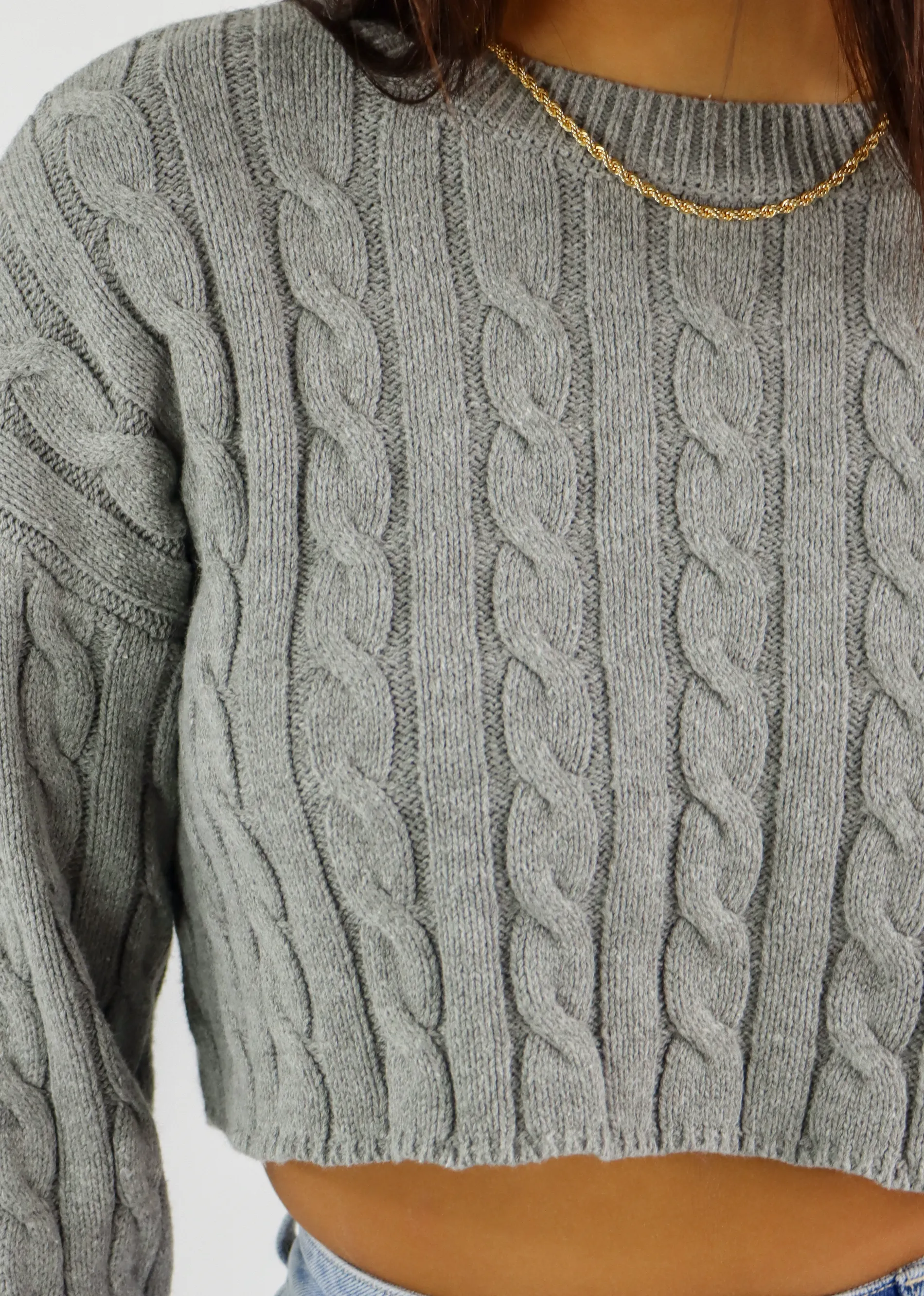 Surrender My Heart Sweater ★ Heather Grey