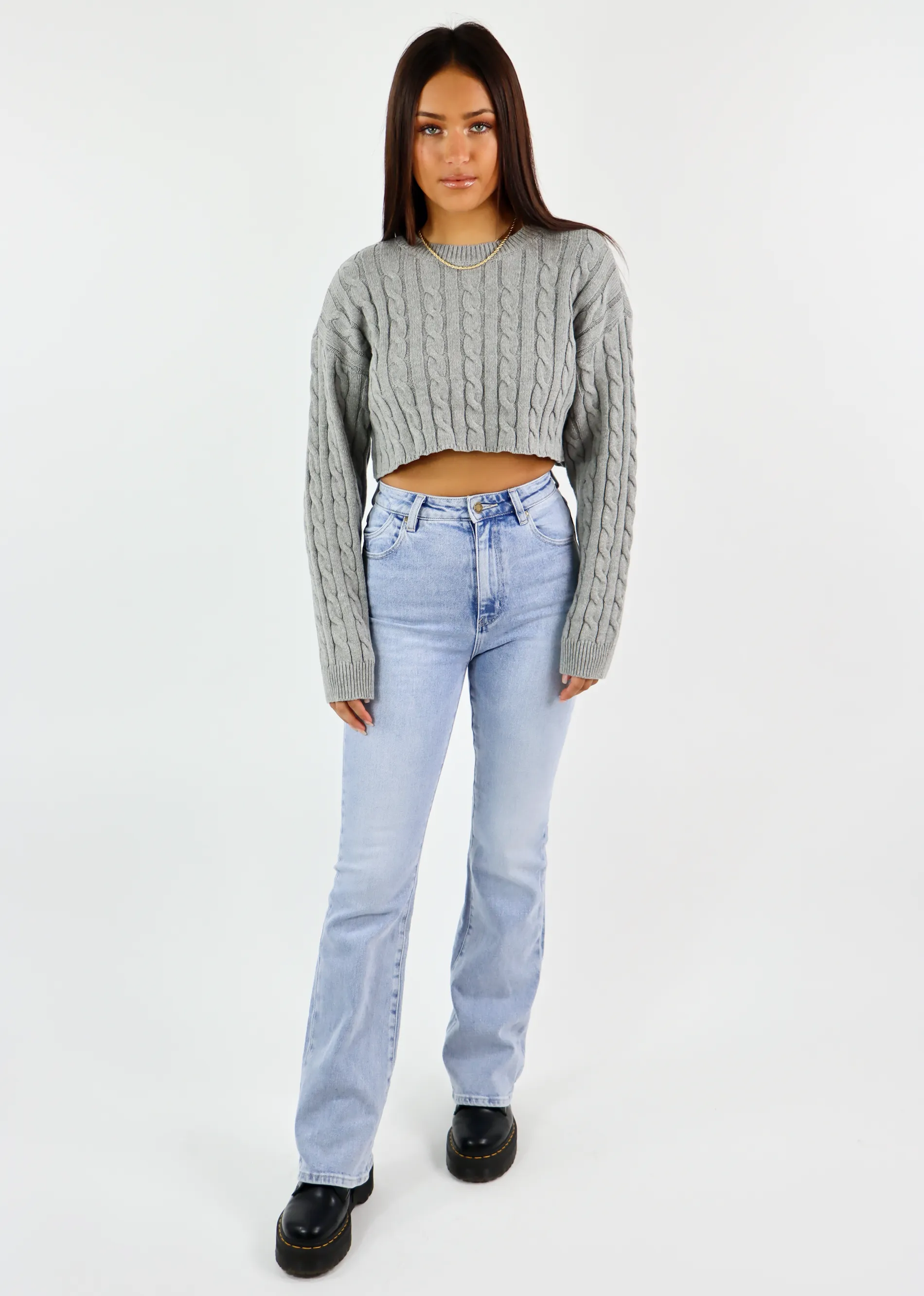 Surrender My Heart Sweater ★ Heather Grey