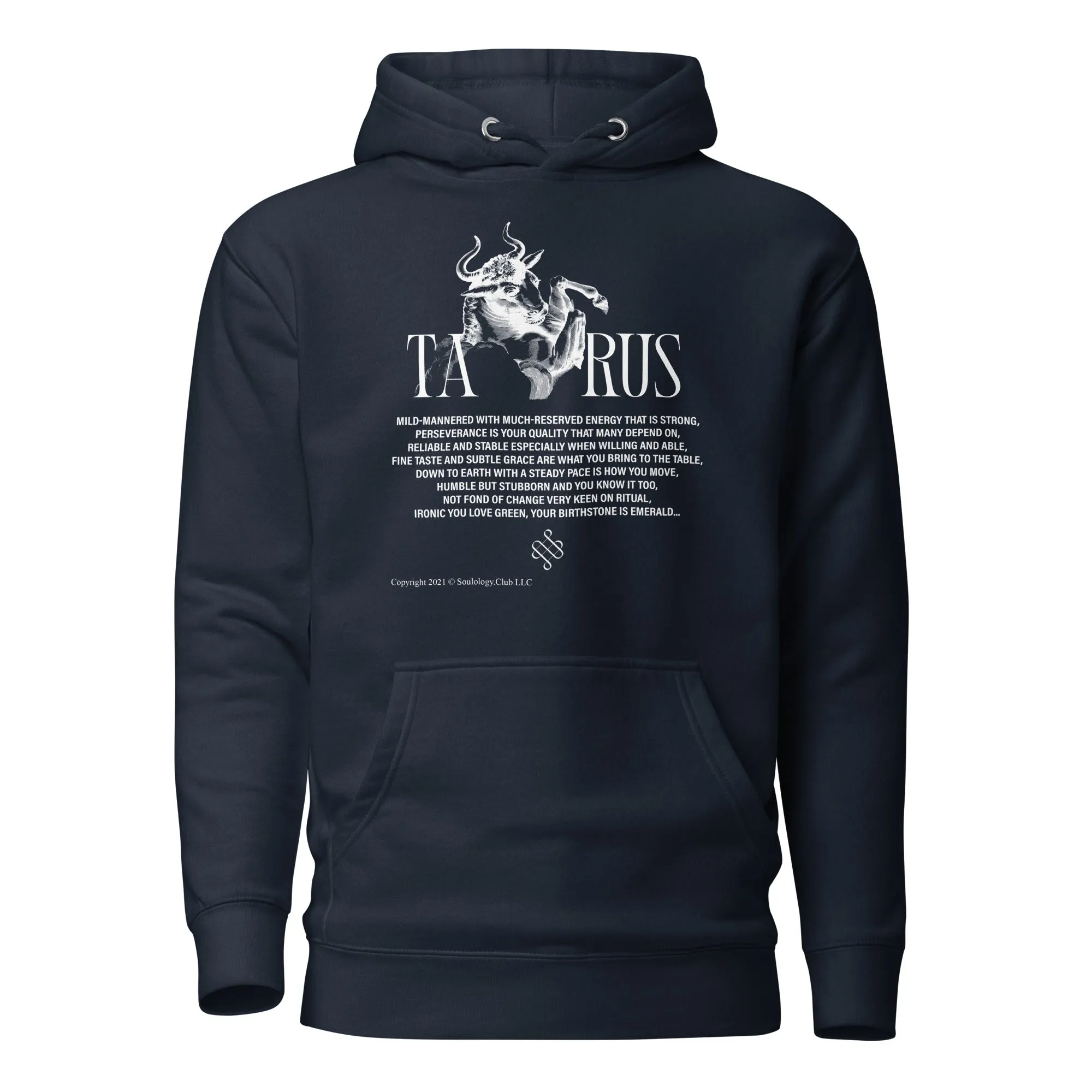 Taurus Unisex Zodiac Poetry Hoodie